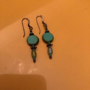 Unique! 💚 Beaded Drop Earrings